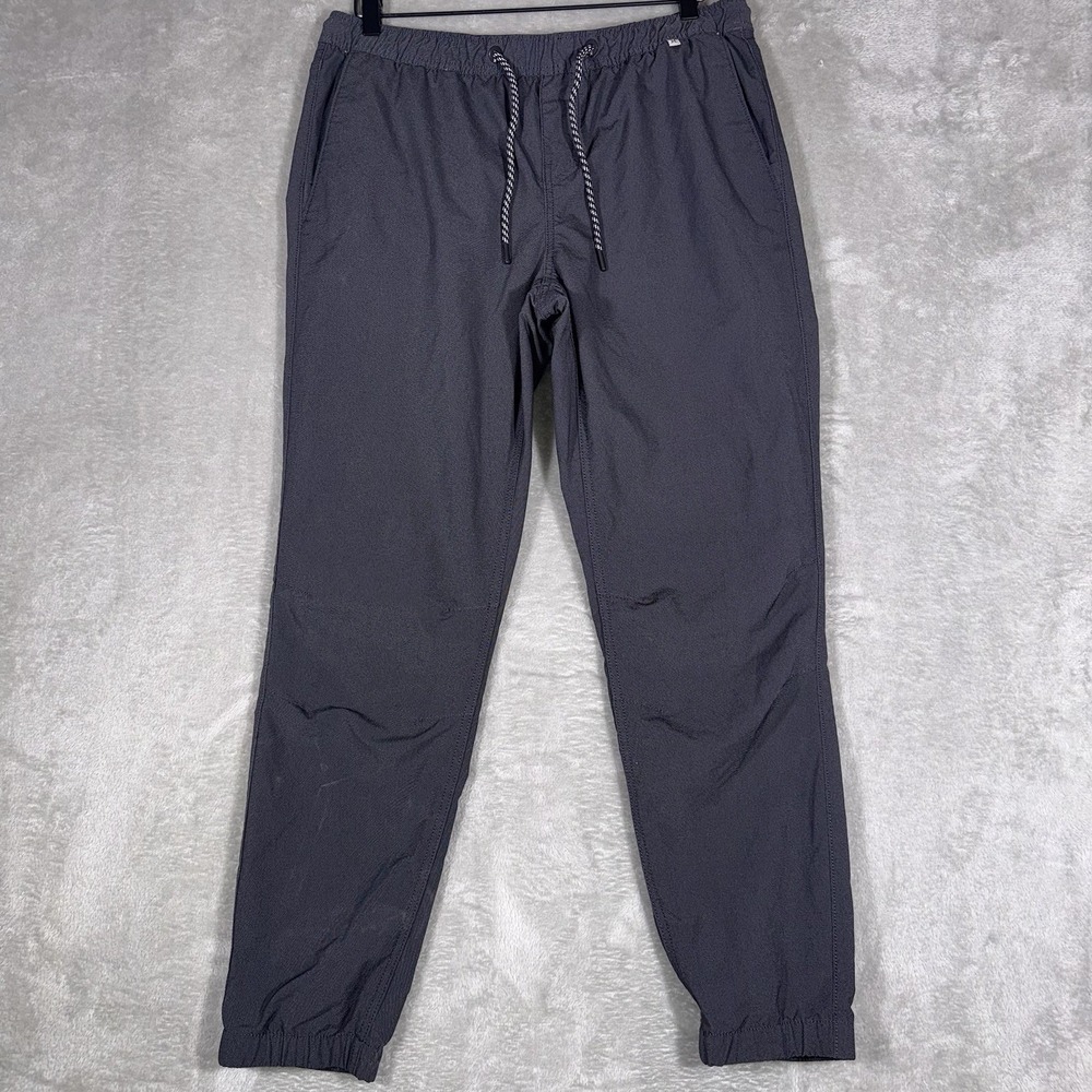 Hurley Mens Jogger Pants Charcoal Gray Size Large 32x29 Beach Surfer Coast Chill